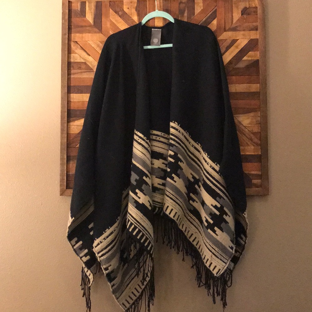 Tribal Pattern Poncho